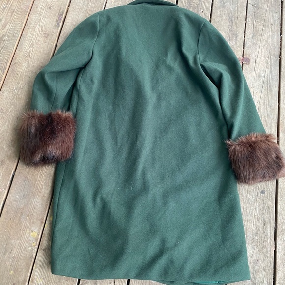 NWOT SHEIN Fuzzy Cuff Coat - Picture 4 of 6